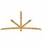 Ekena Millwork Alberta Rough Sawn Timber Gable Bracket, Western Red Cedar, 108"W x 49"H x 2"D x 4"F, 11/12 Pitch GBW108X49X0204ALB00RWR - alternate 1